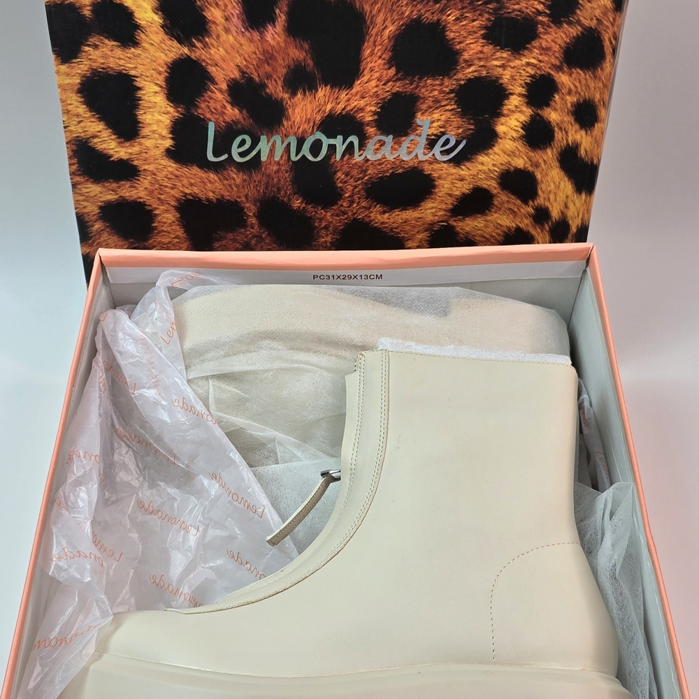 Lemonade Cream Ankle Booties